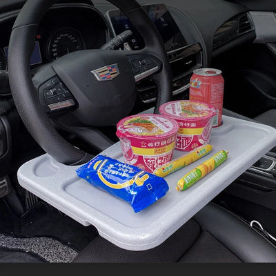 Car Portable Dining Table Car Steering Wheel Tray - EasyItemsForYou